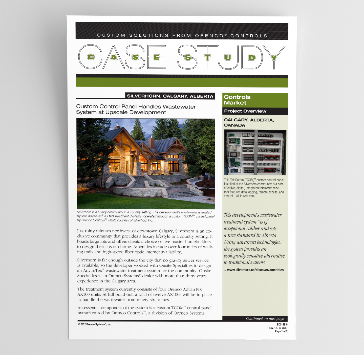 WEFTEC Literature Orenco Systems